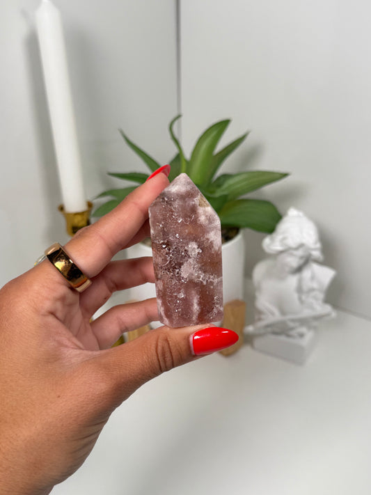 Mini Pink Amethyst Tower (30b)
