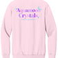 Aquamoon Crystals Light Pink Crew Sweatshirt