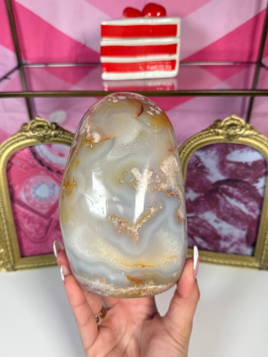 Flower Agate Freeform (187)