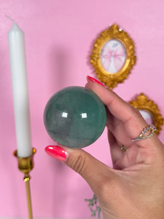 Rainbow Fluorite Sphere (24c)