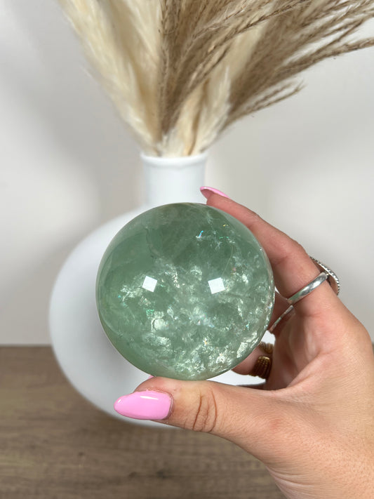 Green Fluorite Sphere (40* Scratch)