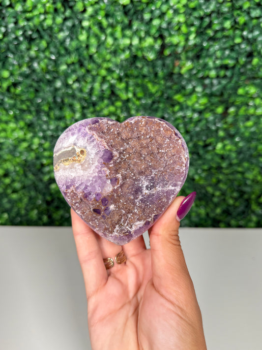 Rainbow Amethyst Heart (80n)