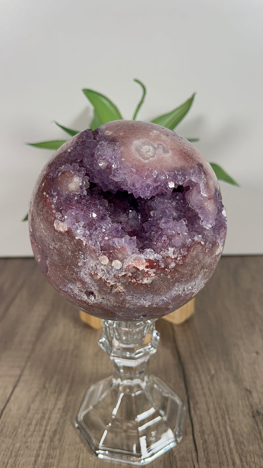 Huge Pink Amethyst Sphere (507)