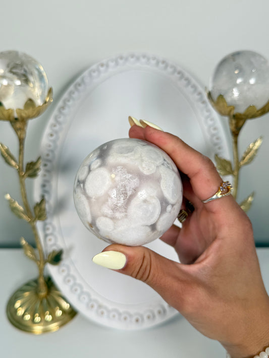Flower Agate Sphere (54)