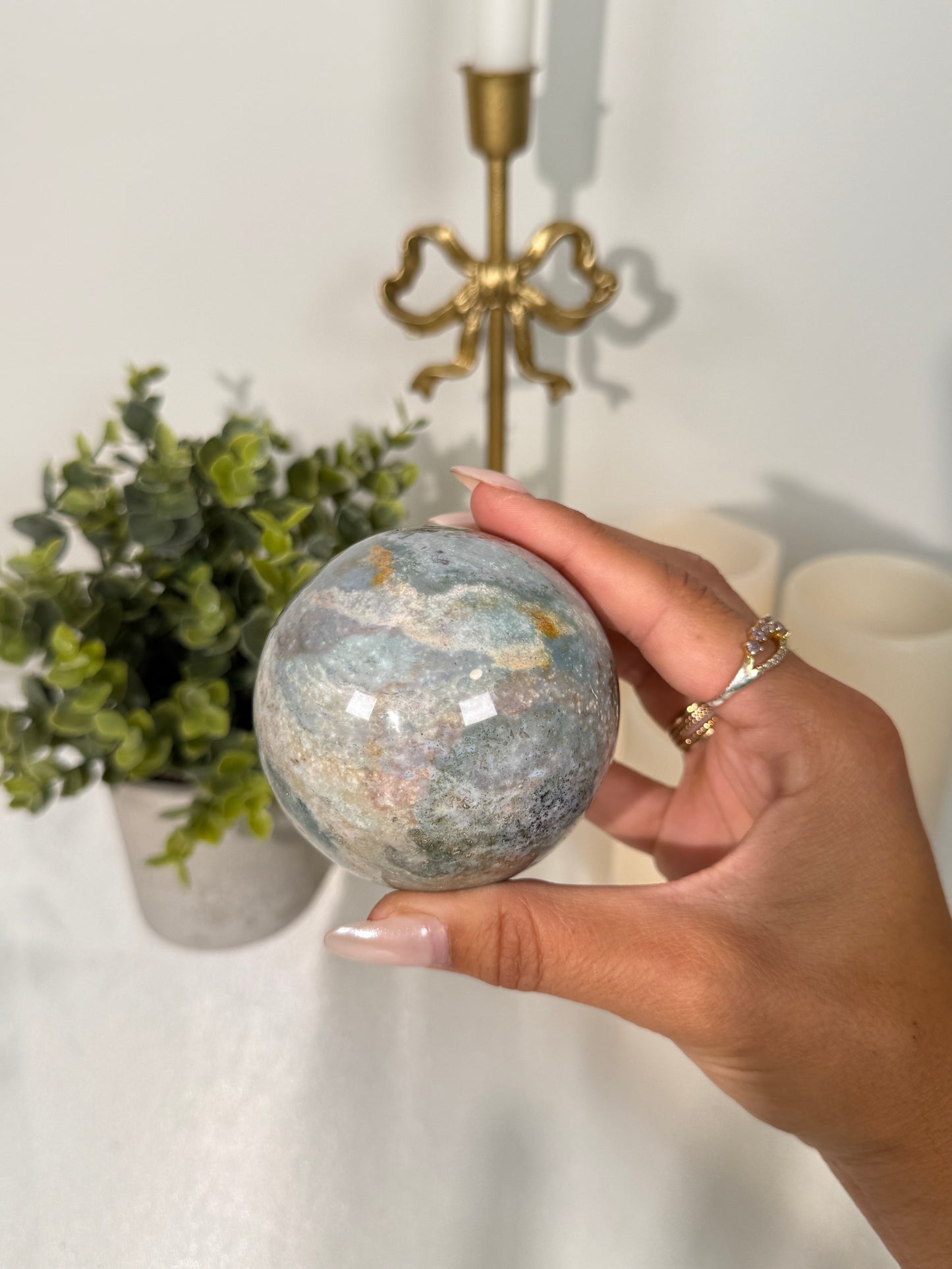 Sea Jasper Sphere (46)