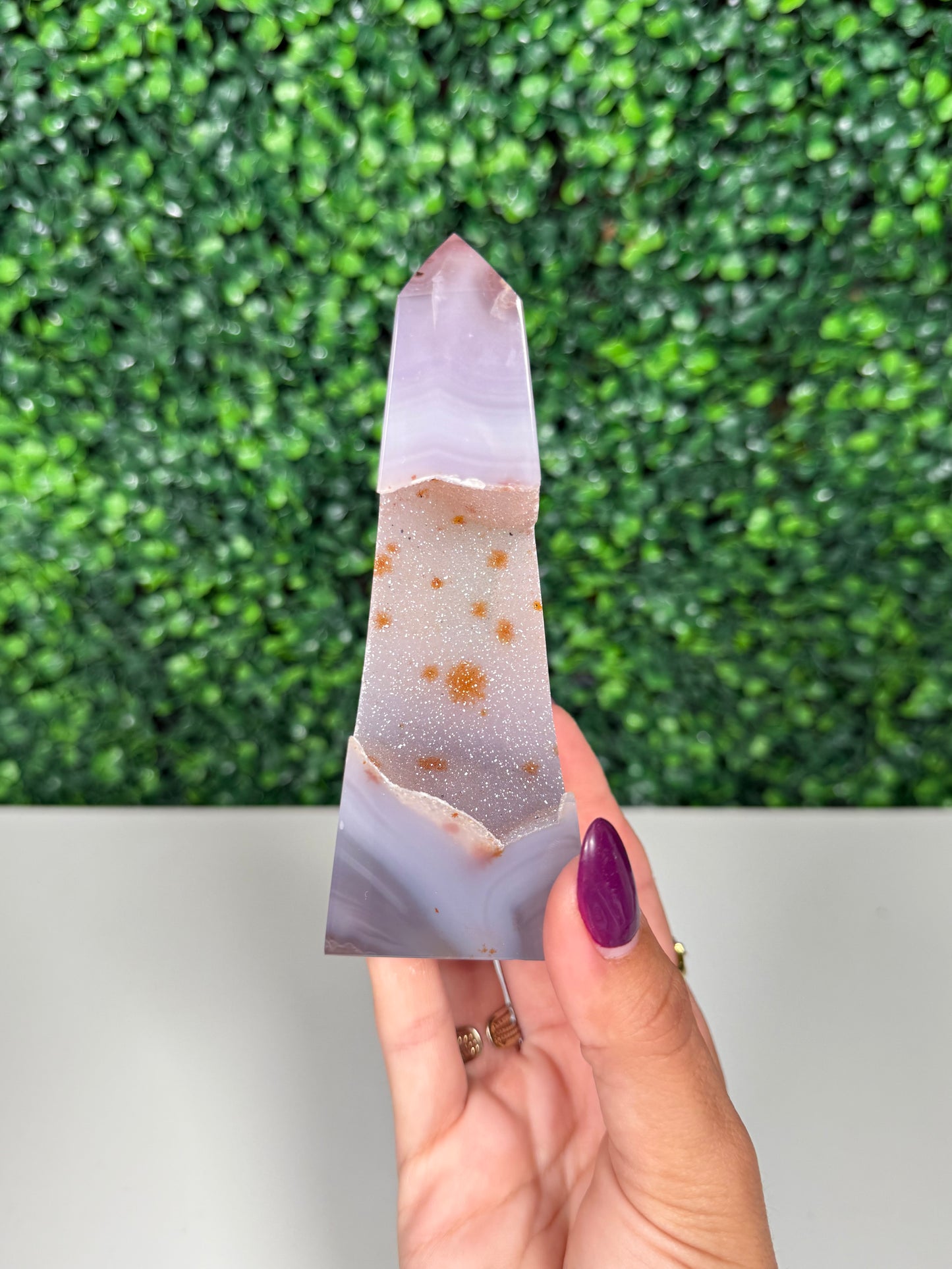 Druzy Agate Tower (51v)