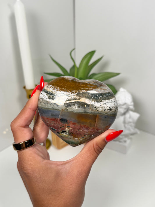 Sea Jasper Heart (10)