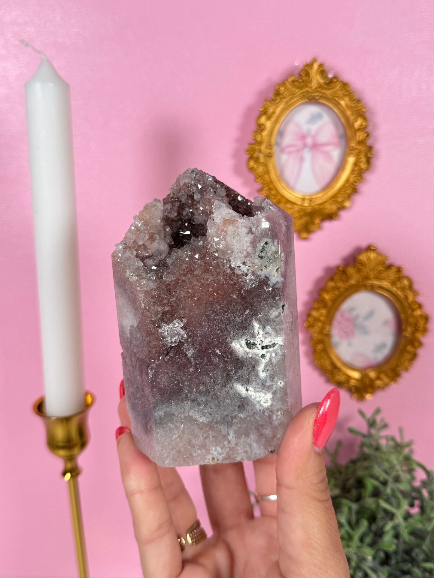 Pink Amethyst Tower (140j)