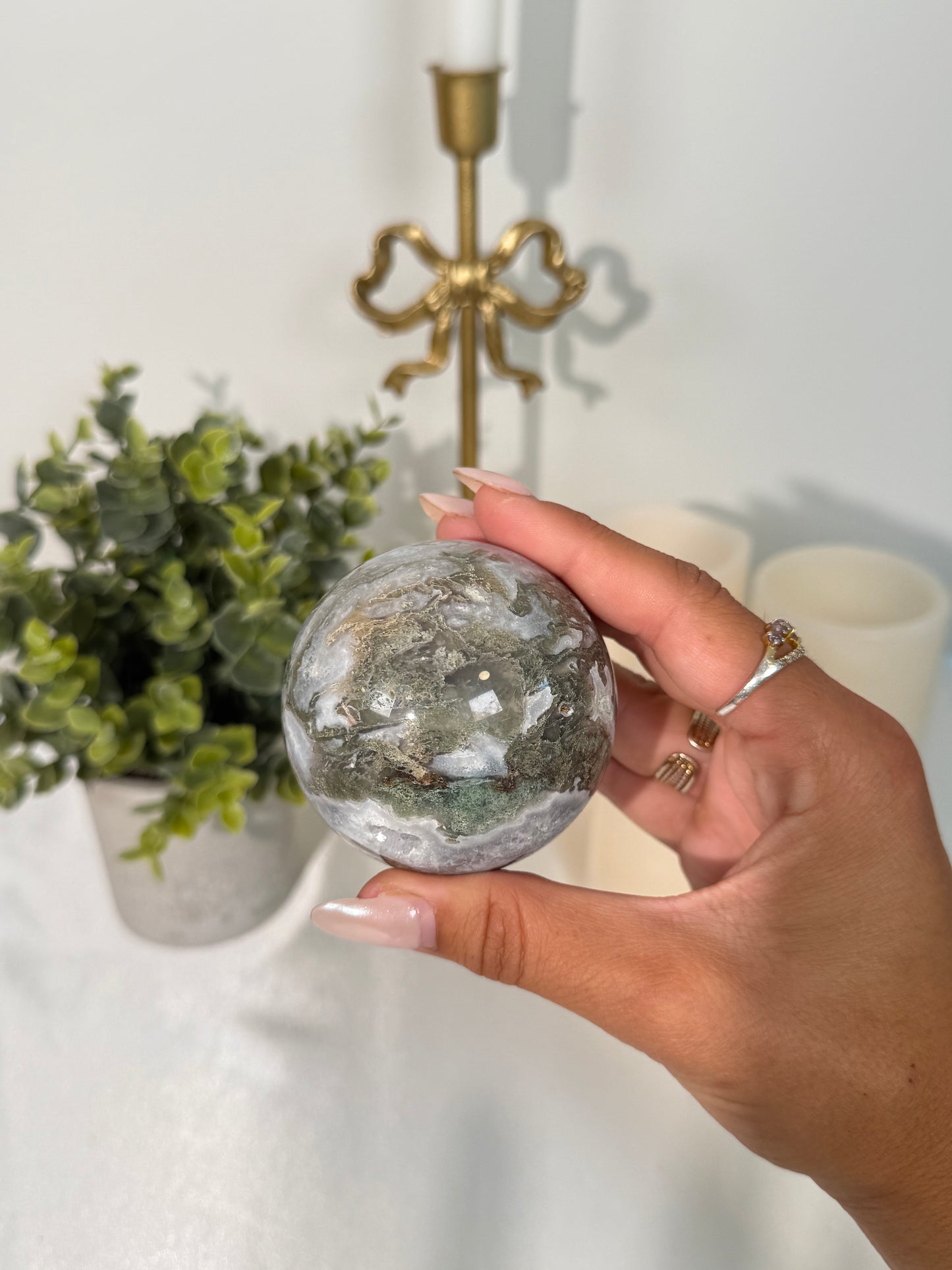 Moss Agate Sphere (23)