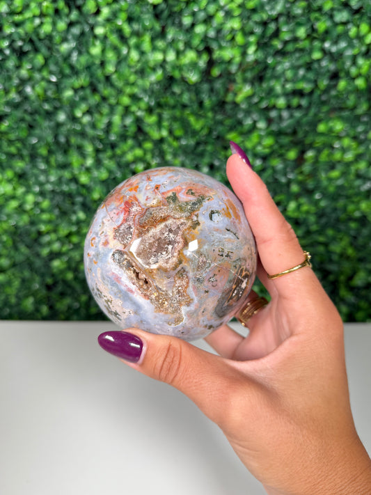Sea Jasper Sphere (97)