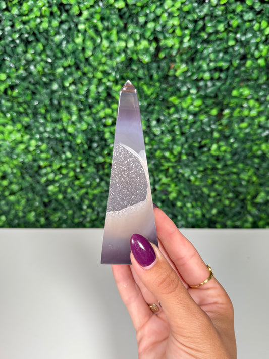 Druzy Agate Tower (42j)