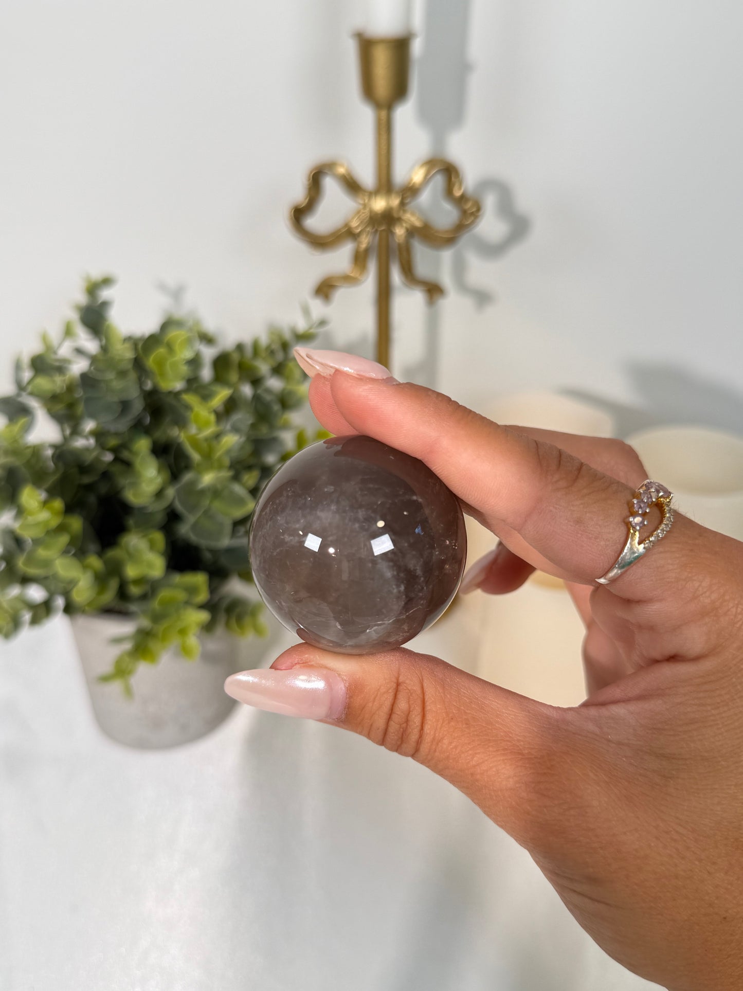 Lavender Rose Quartz Sphere (18)