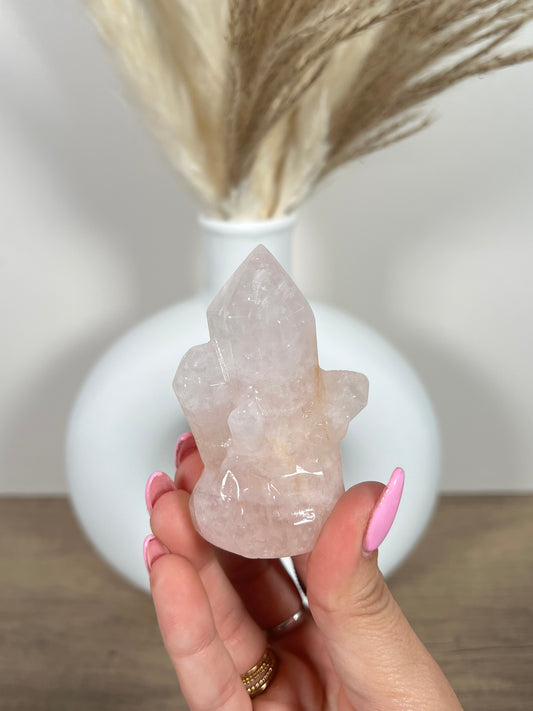 Rose Quartz Crystal Carving (28h)