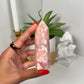 Carnelian x Flower Agate Tower (36)