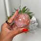 Carnelian x flower agate sphere (76y)
