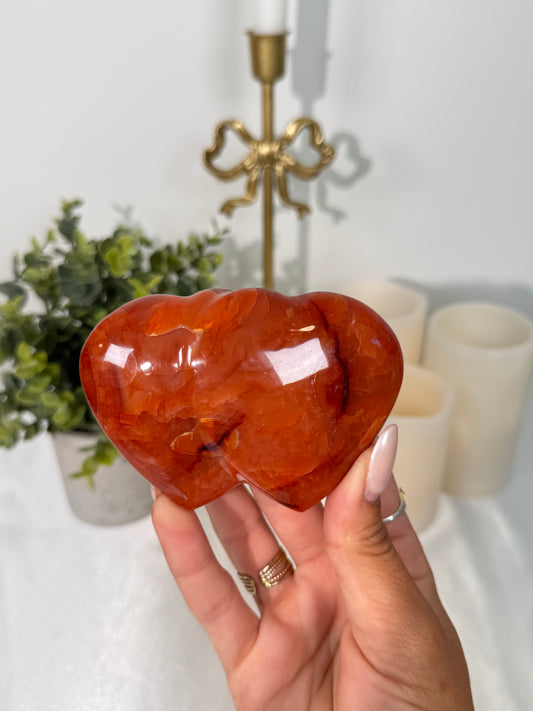 Double Carnelian Heart (20)