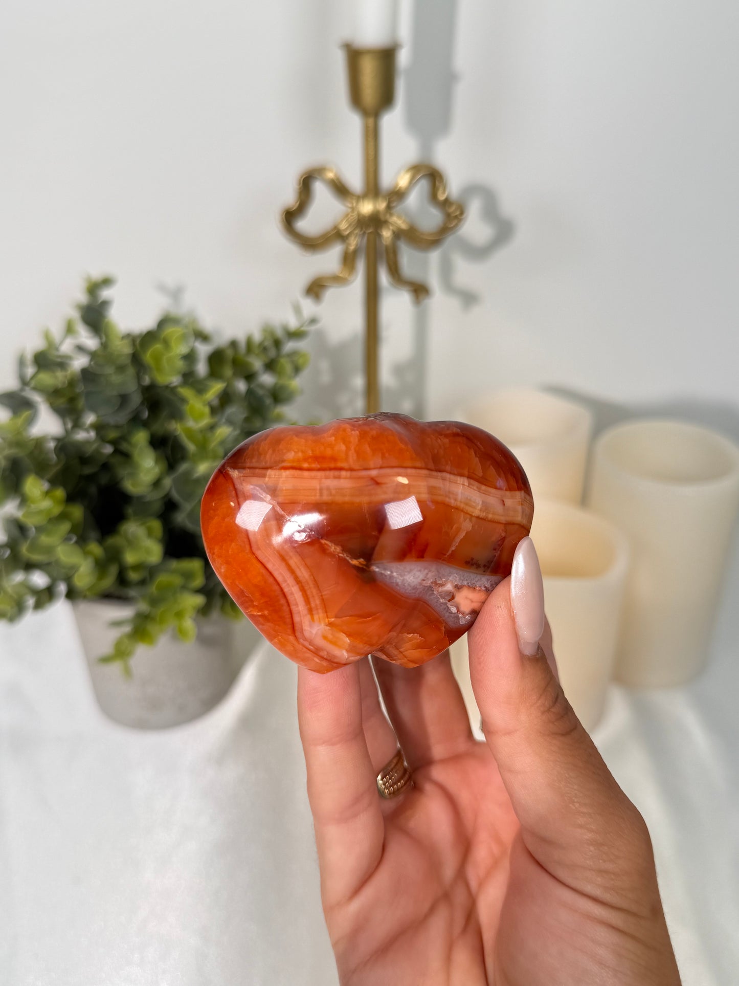 Double Carnelian Heart (13u)