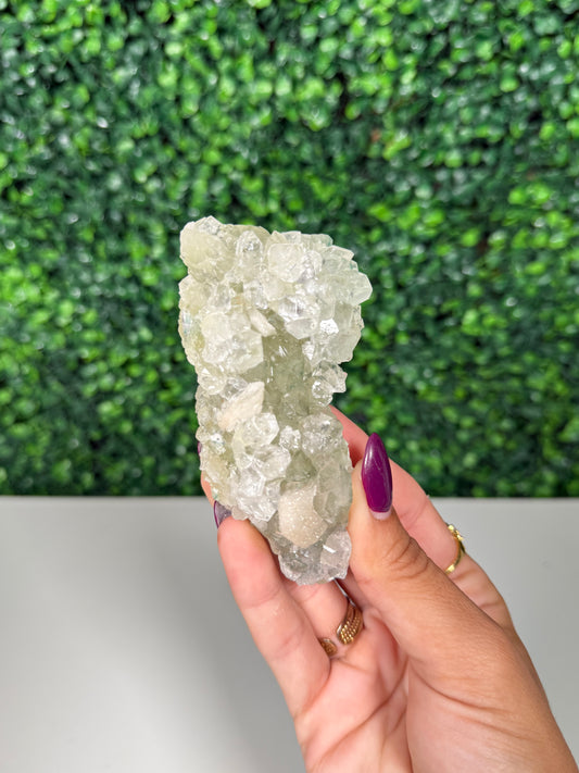 Green Apophylite with Stillbite Cluster (83)