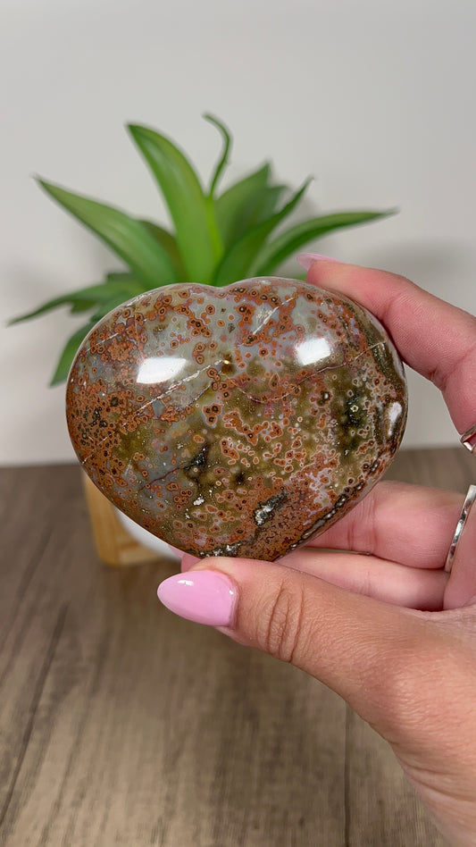 Sea Jasper Heart (27n)