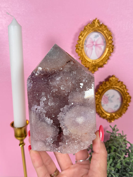 Pink Amethyst Tower (214v)