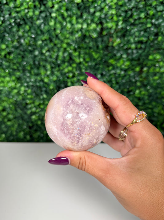 Flower Agate Sphere (40L)