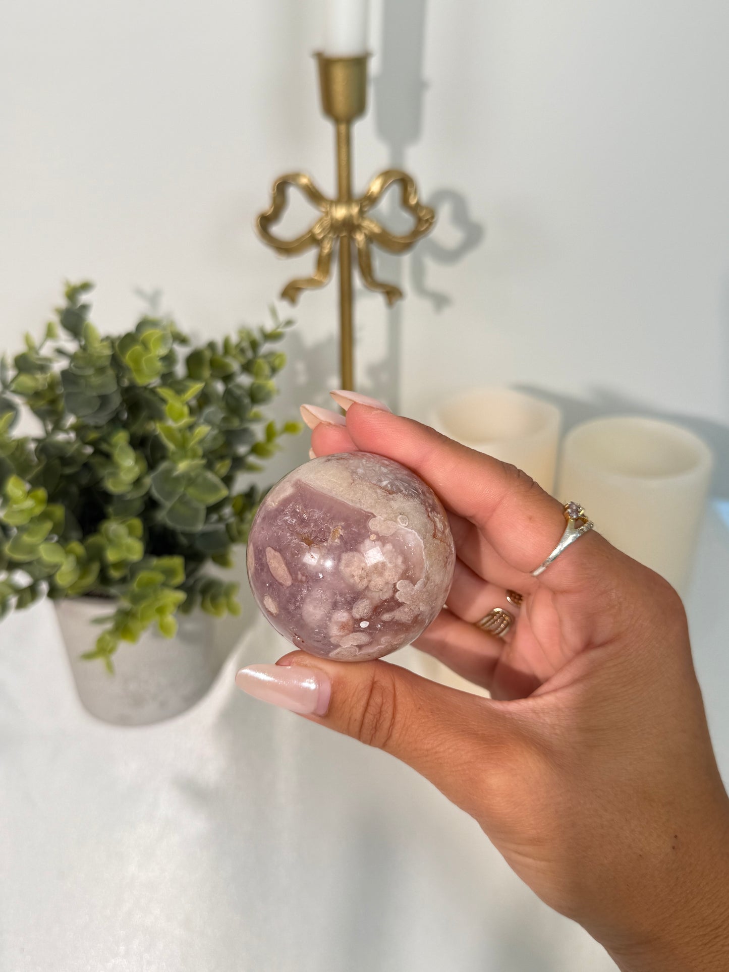 Flower Agate Sphere (36Q)