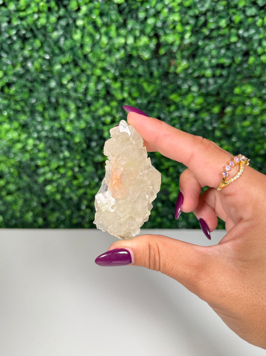 Green Apophylite with Stillbite Cluster (45y)
