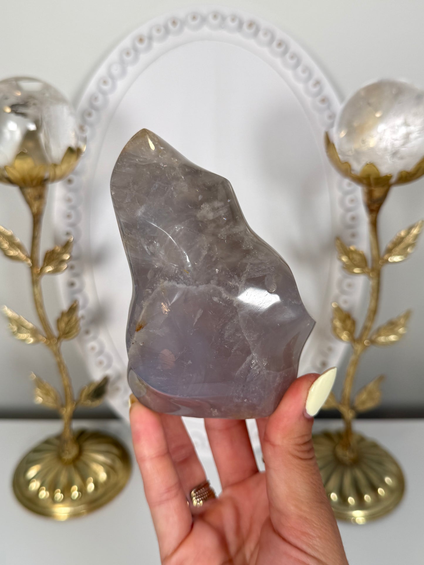 Blue Rose Quartz Flame (57)