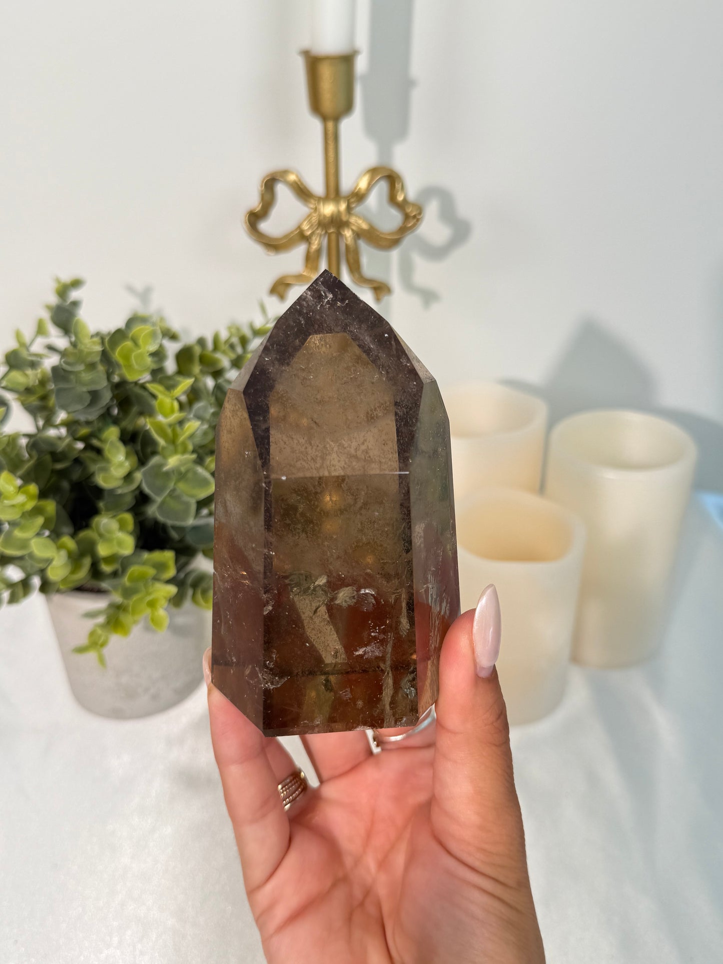 Smokey Quartz Tower (162)