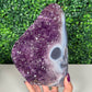 Druzy Agate with Amethyst Cutbase (410)