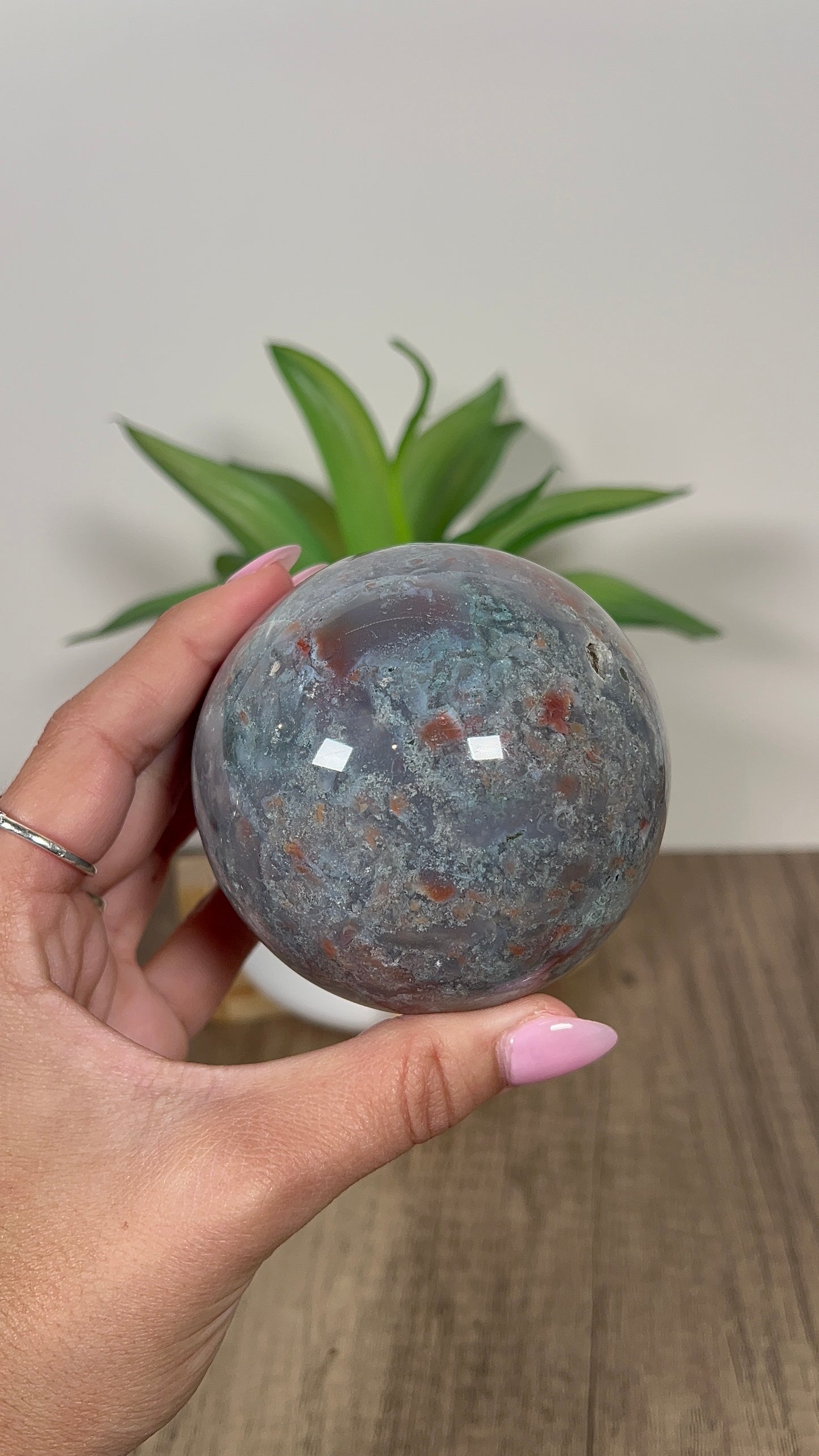 Sea Jasper Sphere (44)