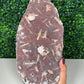 Pink Chalcedony Cutbase with Peach Stillbite (537)