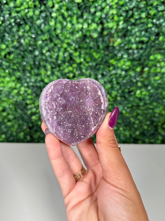 Rainbow Amethyst Heart (51)