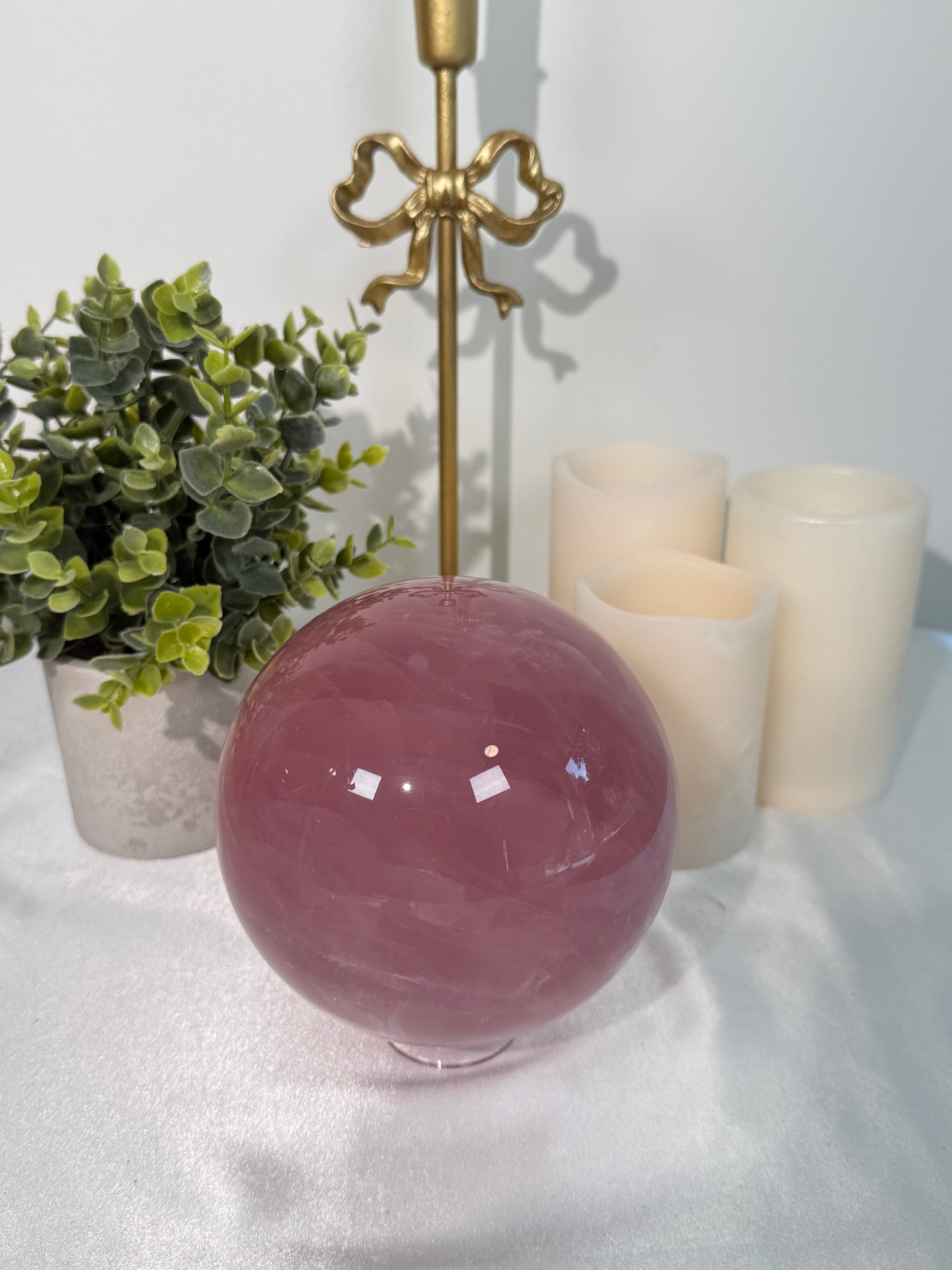 Statement Rose Quartz Sphere (745)