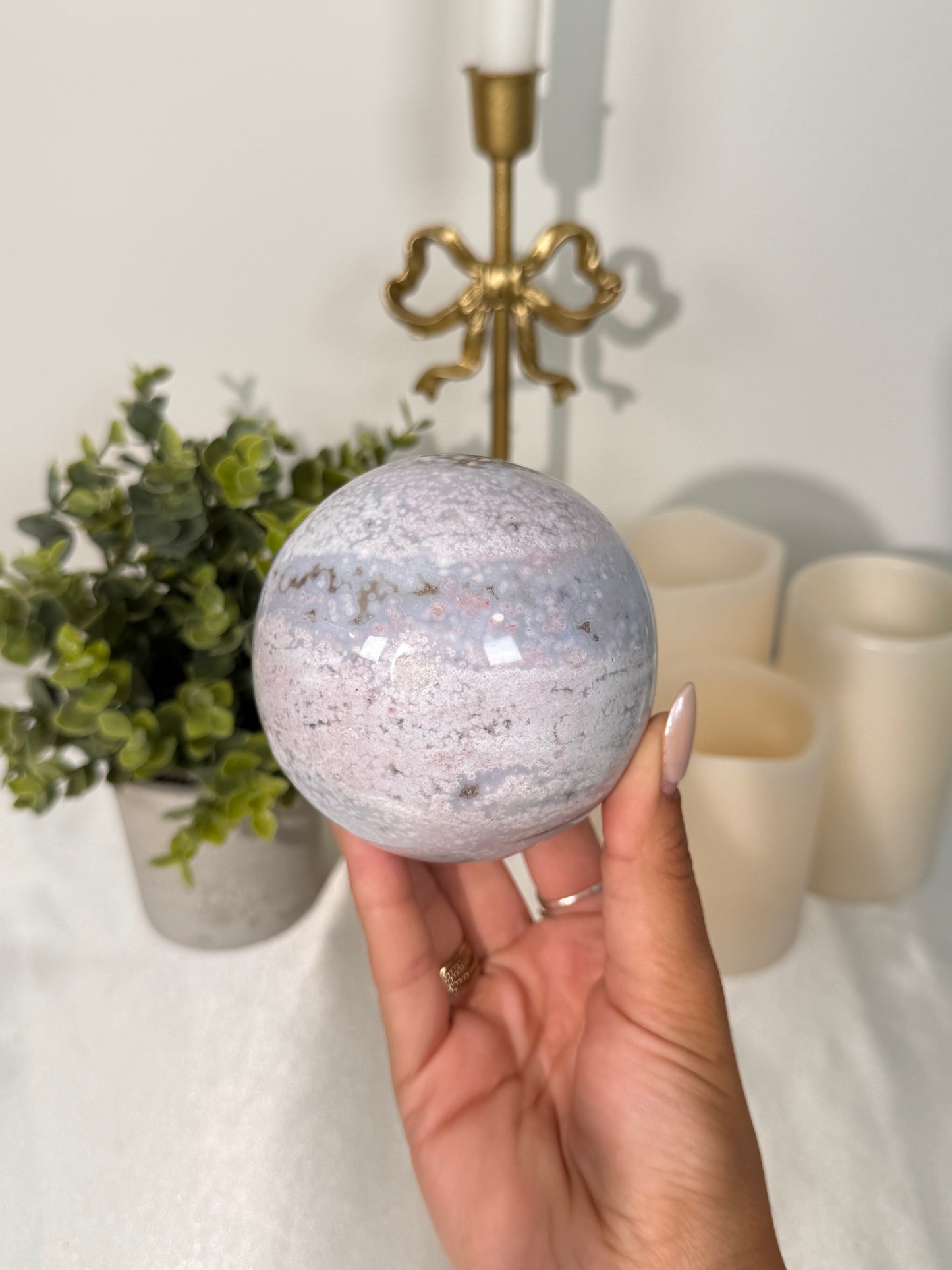 Sea Jasper Sphere (211f)